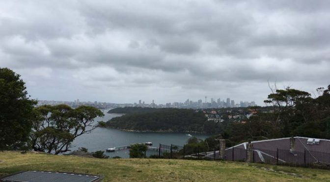 Balade à Mosman avec les amis français rencontrés à Manly